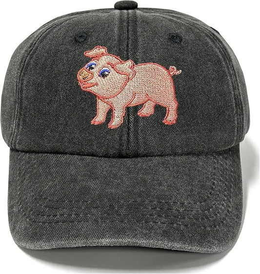 Adjustable Embroidered Animal Baseball Hat for Toddler Kid
