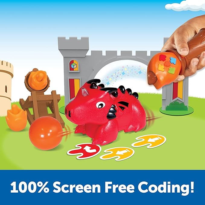 Learning Resources Coding Critters MagiCoders: Blazer the Dragon - Robotics for Kids, STEM Programming, Scientific Building Toys, Engineering Gift Set, Games for Boys and Girls