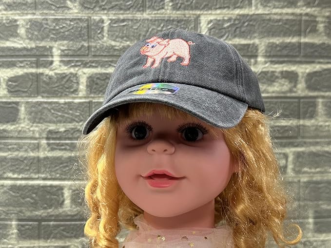 Adjustable Embroidered Animal Baseball Hat for Toddler Kid