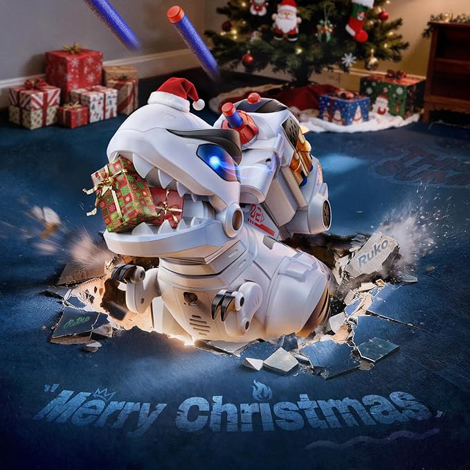 Ruko 8809 Remote Control Robot Dinosaur Toys for Kids, Large Rechargeable Toys, STEM Programmable Interactive with Sound Effects, Birthday Gifts for Boys & Girls Age 3 4 5 6 7 8