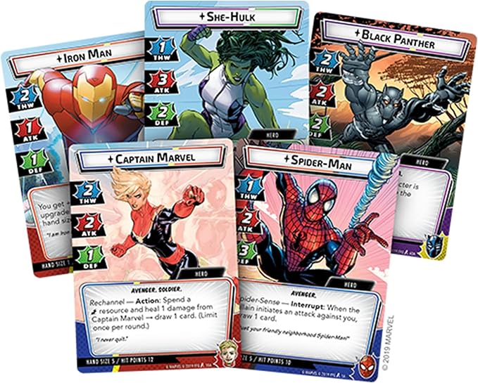Asmodee Marvel Champions The Card Game (Core Set) - Cooperative Superhero Strategy Game for Kids and Adults, Ages 14+, 1-4 Players, 45-90 Minute Playtime
