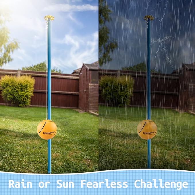 Tetherball, 2 Set in 1 Tether Balls and Rope Set,Replacement Tetherball for Adults Backyard Outdoors