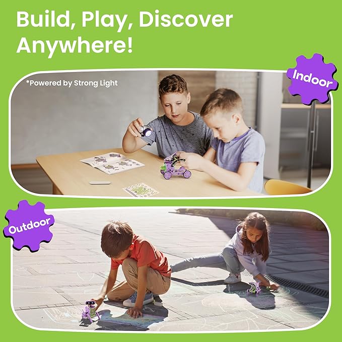 Sillbird Solar Building Robot Kit Christmas STEM Gift for Boys Aged 8-14, 12-in-1 DIY Science Educational Toys for Kids Birthday, Solar Powered Robotic Set with 190 Pieces