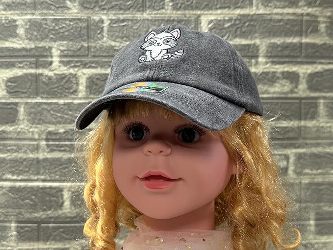 Adjustable Embroidered Animal Baseball Hat for Toddler Kid