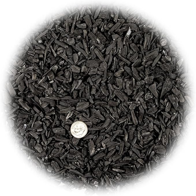 GARDENERA Horticultural Charcoal for Indoor Plants [4-Quart Bag] Black Diamond Soil Amendment for Orchids, Terrariums, and Gardening