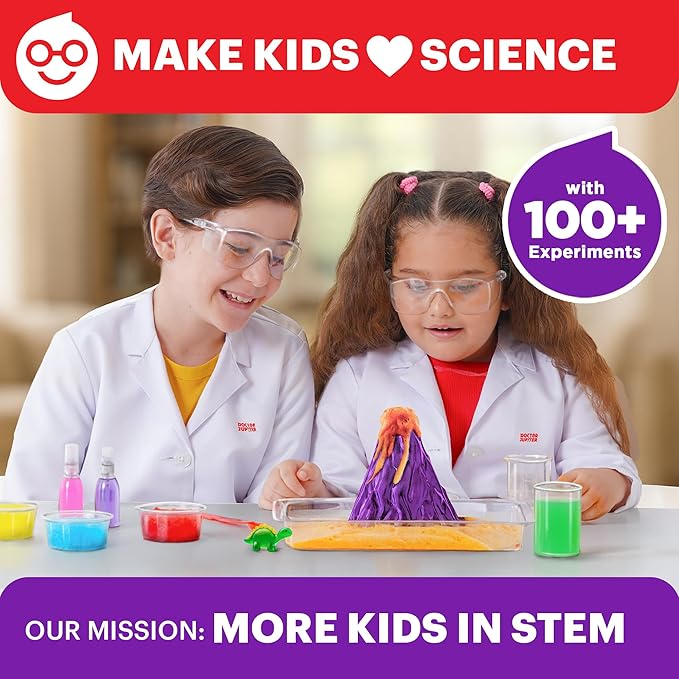 Doctor Jupiter My First Amazing Science Kit for Kids Ages 4-5-6-7-8 Ideas for 4+ Year Old Boys & Girls | Learning & Educational Projects | STEM Toy with 100+ Experiments