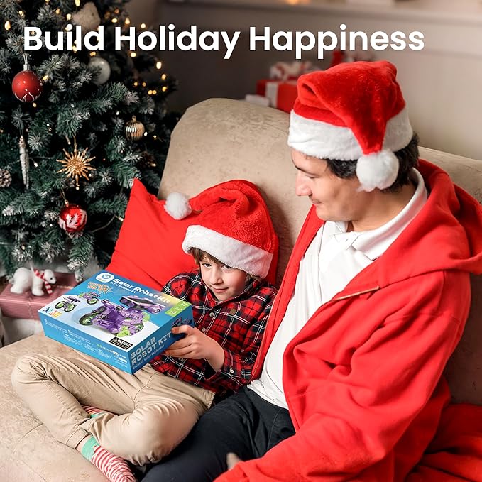 Sillbird Solar Building Robot Kit Christmas STEM Gift for Boys Aged 8-12, DIY 15-in-1 Science Educational Toys for Kids Birthday, Solar or Battery Powered Robotic Set with 212 Pieces