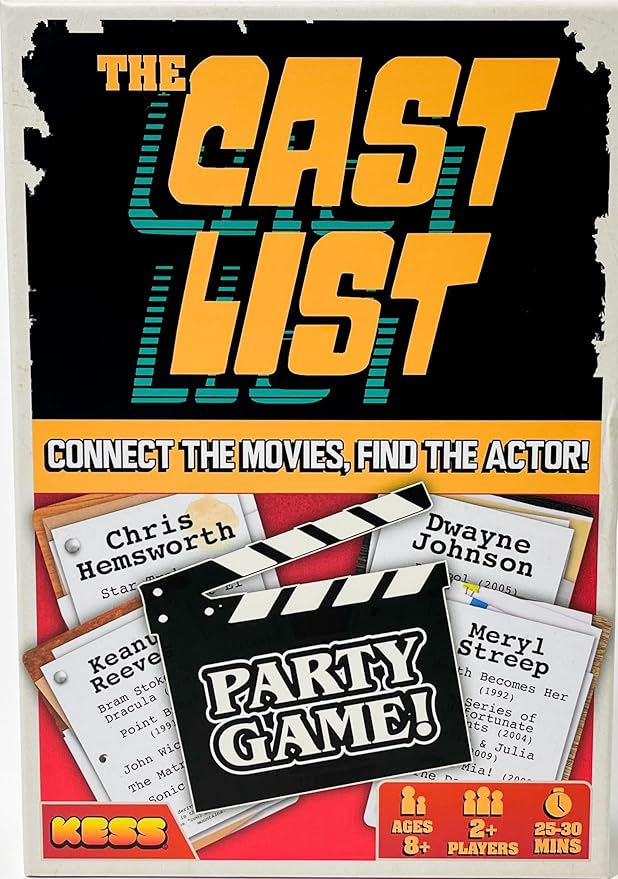 KESS The Cast List Trivia Game, Connect The Movies to find The Right Actor, Strategy and Movie Knowledge to get Ahead