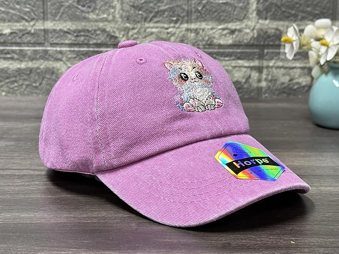 Adjustable Embroidered Animal Baseball Hat for Toddler Kid