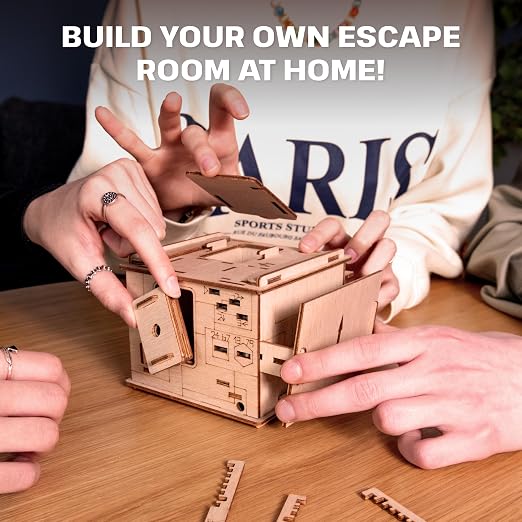 ESC WELT Space Box 3D Game - 3-in-1 Wooden Brain Teaser - Gift Box Riddle - Puzzle for Children and Adults - Mind Challenge - Escape Room - Image 5