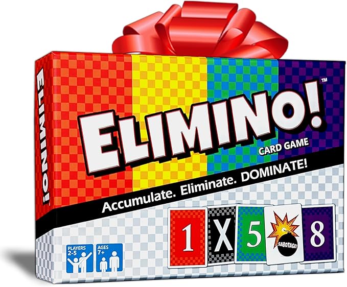Elimino Family Card Game – Fast & Simple Gameplay That Brings Everyone Together | Easy to Learn, Ages 7+, Great for Kids, Parents & Grandparents