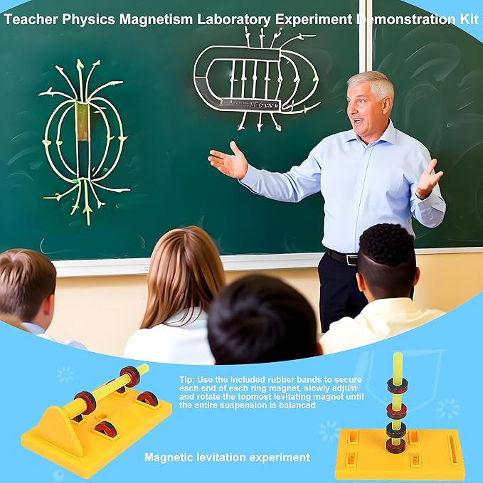 Large Science Lab Magnet Kit Physics Electromagnet Experiment Set for School Education Science Experiment Tools Teacher Supply