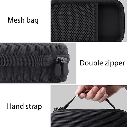 Case Compatible with 3Doodler Start+ Essentials/3Doodler Flow 3D Printing Pen,Storage Holder for 3D Pen PLA Filament and Charger (Black Case)