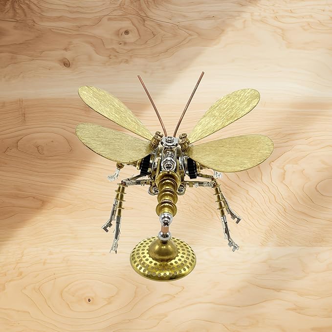3D Metal Puzzle, Steampunk Butterfly Insect Bug Mechanical Model, Making Kit DIY Projects Metal Building Adult Hobby Kits for Men for Birthday(Butterfly-HD5)