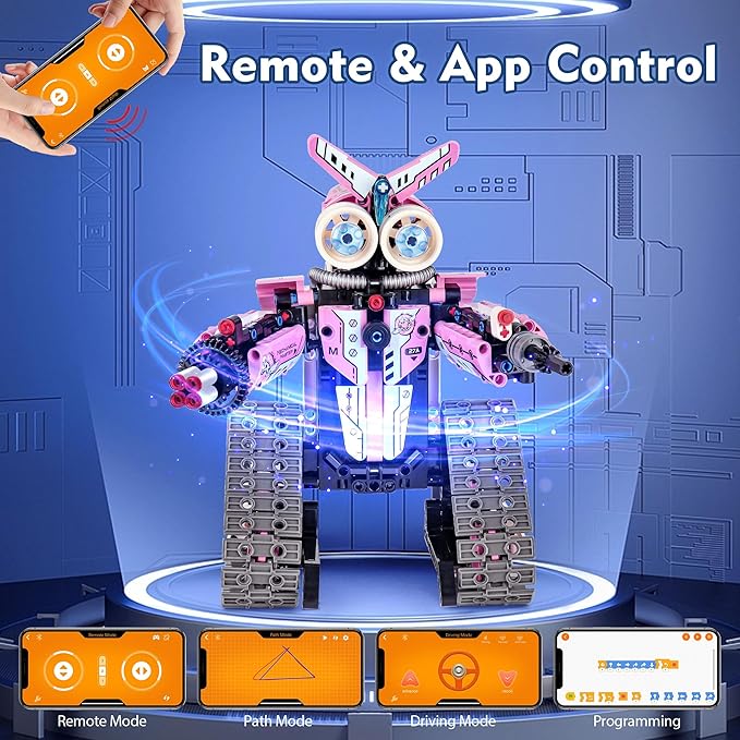 STEM Projects Robot Building Toys for Kids Ages 7-9 8-12 Years Old, Girls 3 in 1 Remote Control Robotics Kit, Educational Science Coding Car Set, Best Birthday