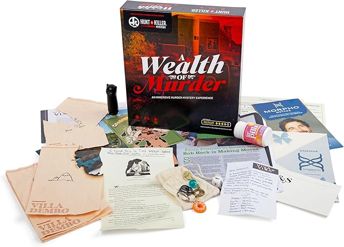 Hunt A Killer: A Wealth of Murder, an Immersive True Crime Experience for Fans of Criminal Minds and Forensic Files, Perfect for Holiday Game Nights or Gift Exchanges, Ages 14+