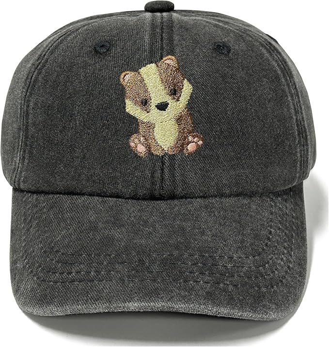 Adjustable Embroidered Animal Baseball Hat for Toddler Kid