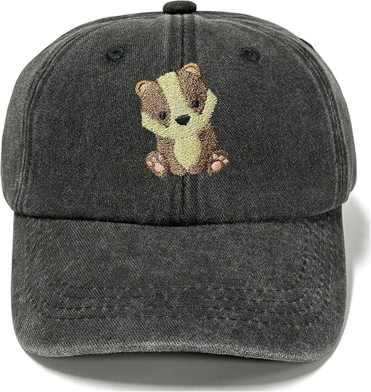 Adjustable Embroidered Animal Baseball Hat for Toddler Kid