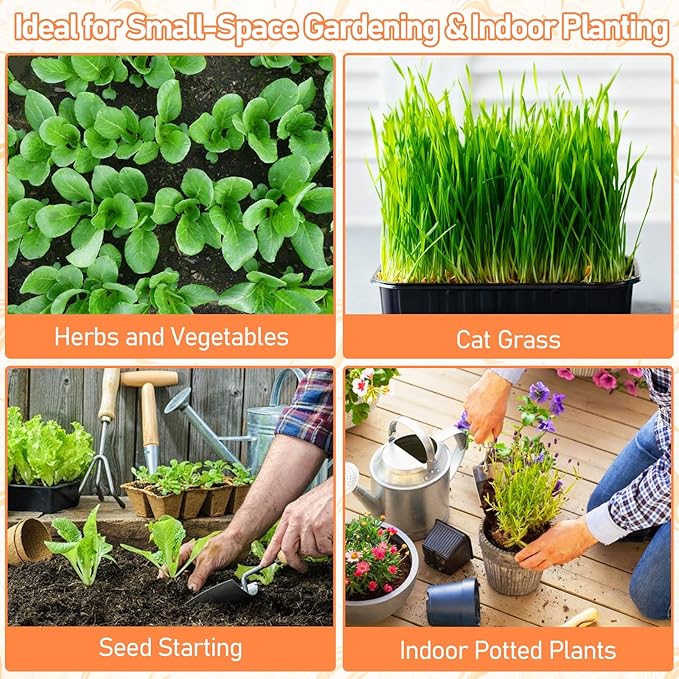 Legigo 50 PCS 50mm Coco Coir Pellets Potting Soil Mix- Compressed Coconut Coir Discs Seed Starting Soil Pellets, Coco Peat Soil Pods for Indoor & Outdoor Plants, Gardening Herbs Bonsai and Vegetables