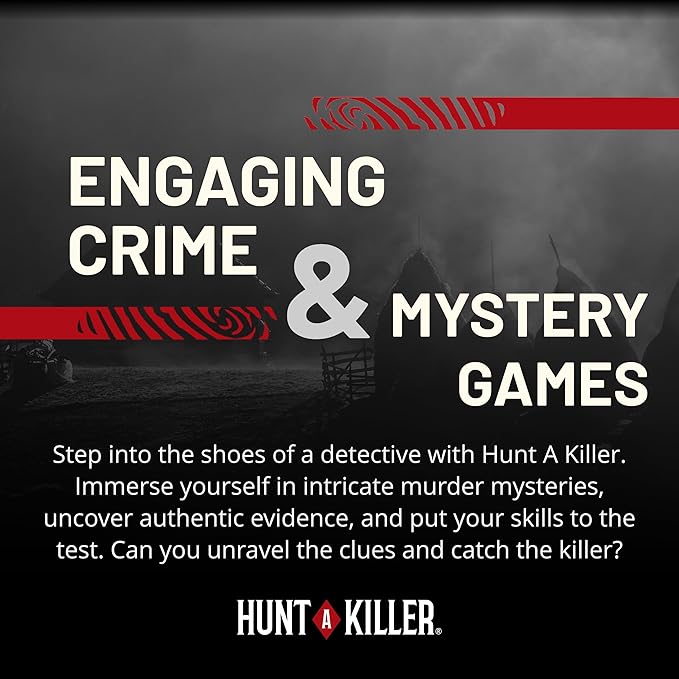 Hunt A Killer: R.I.P at The Rodeo, Solve The Murder of a Rodeo Clown in an Immersive True Crime Experience, A Mystery Party Game for Adults and Stocking Stuffer Gift Ideas, for Ages 14+