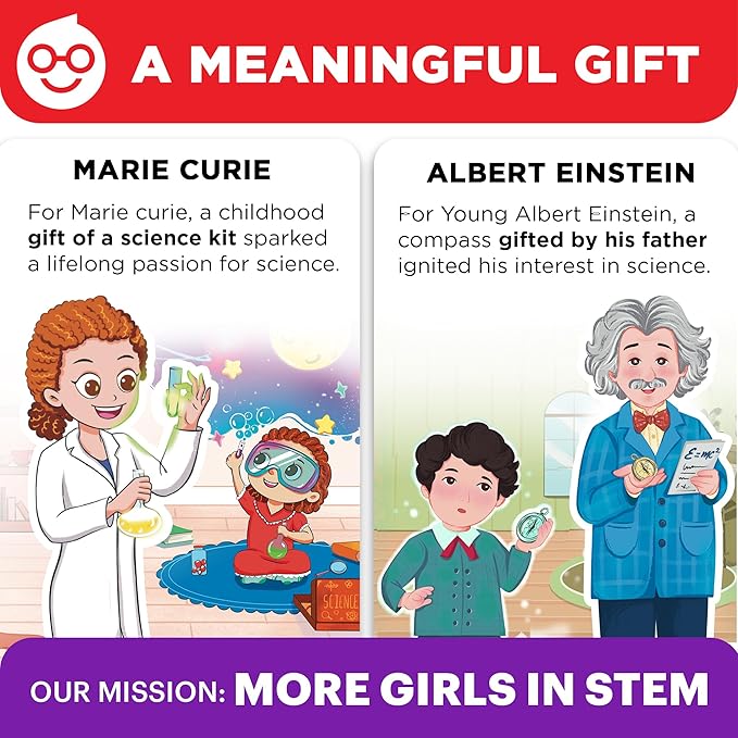 Doctor Jupiter Girls' Super Science Kit for Ages 8-12 Ideas for Girls 8,9,10+ Years Old | Chemistry Set, STEM Toy Kit with 100+ Experiments | Learning & Educational Projects