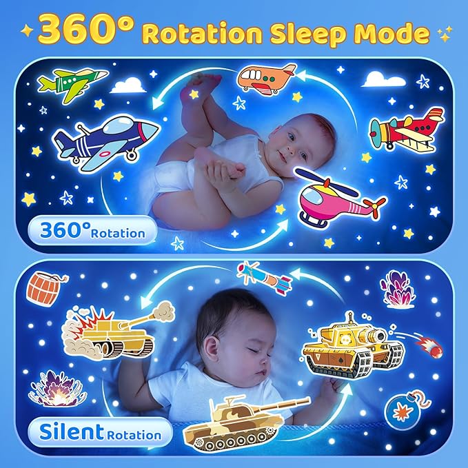 Dinosaur Toys for Kids 3-5 | 12HD Films+15 Sleeping Sounds+7 Colors+360°Rotating | Dinosaurs Primal Hatch Dinosaur Egg Boy Toys for Boys Star Projector Kids Toys Sound Machine Egg Light for Nursery