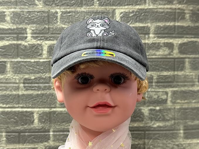 Adjustable Embroidered Animal Baseball Hat for Toddler Kid