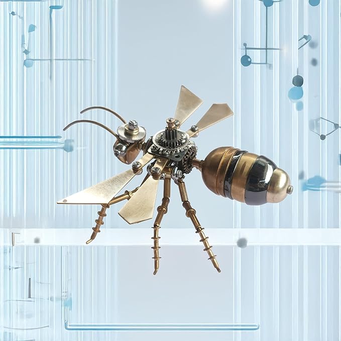 3D Steampunk Metal Puzzle, Mechanical Flying Ants Insects Model Building Kits, Arts & Crafts DIY Projects Hobby Kit,Funny Ideas for Birthday (Flying Ants)