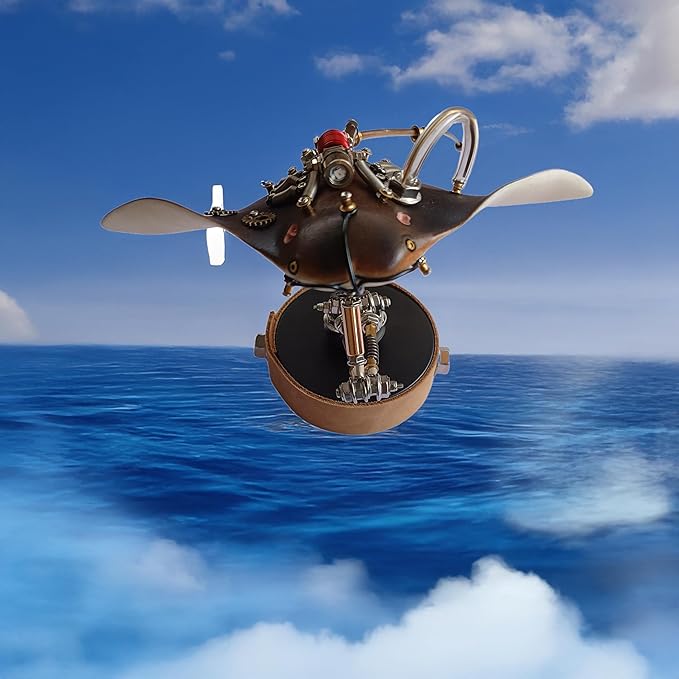 Mechanical Manta Ray 3D Metal Model,DIY Projects Building Kit, Arts & Crafts Adult Hobby Kits for Men,Cool for Birthday(Stingray)