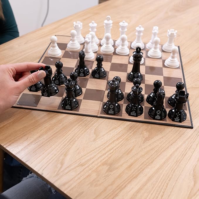 Elbow Room Games Chess Teacher Set - Educational Chess Board with Movement Indicators, Perfect for Beginners and All Skill Levels, Ideal for Family Game Nights and Learning Strategy