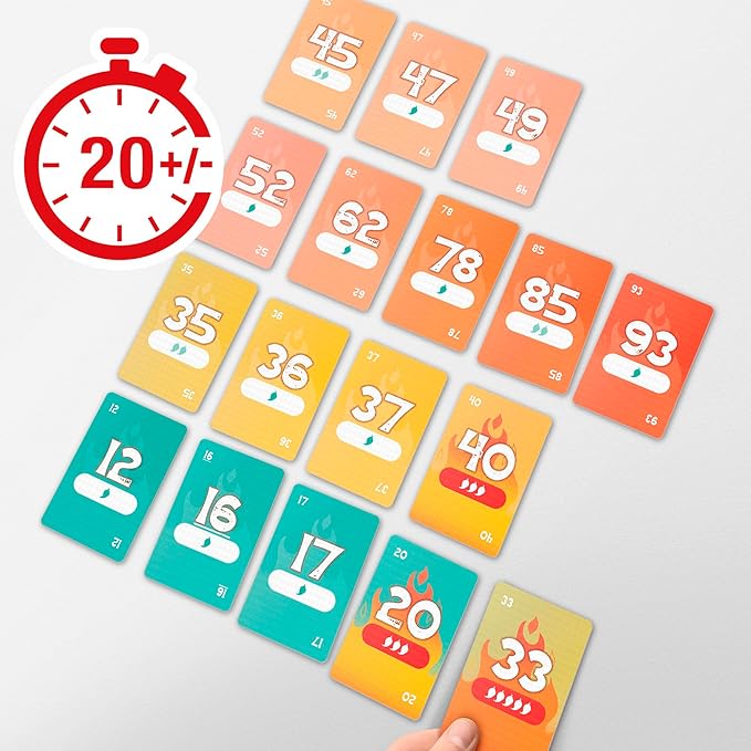 Beat The Heat Game | Family Party Card Game for Kids and Adults | Ages 8+ | 2 to 10 Players | 20 Mins. | Easy to Learn Strategy Card Games for Groups | Christmas Stocking Stuffers