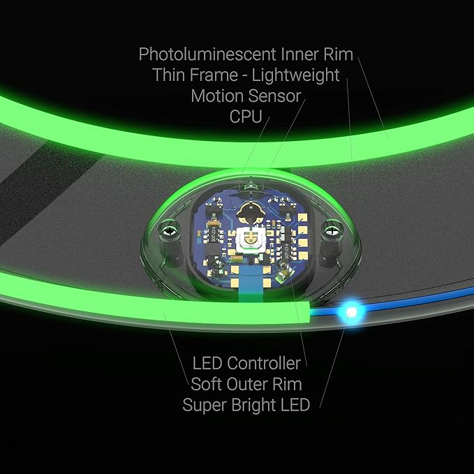 TOSY Flying Ring - 16 Million Color RGB or 12 LEDs, Super Bright, Lost Mode, Auto Light Up, Safe & Soft, Waterproof, Lightweight Frisbee, Birthday, Camping & Outdoor/Indoor Gift Toy for Boy/Girl/Kid