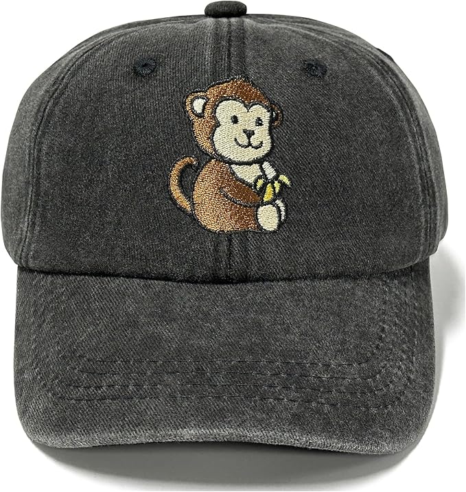 Adjustable Embroidered Animal Baseball Hat for Toddler Kid