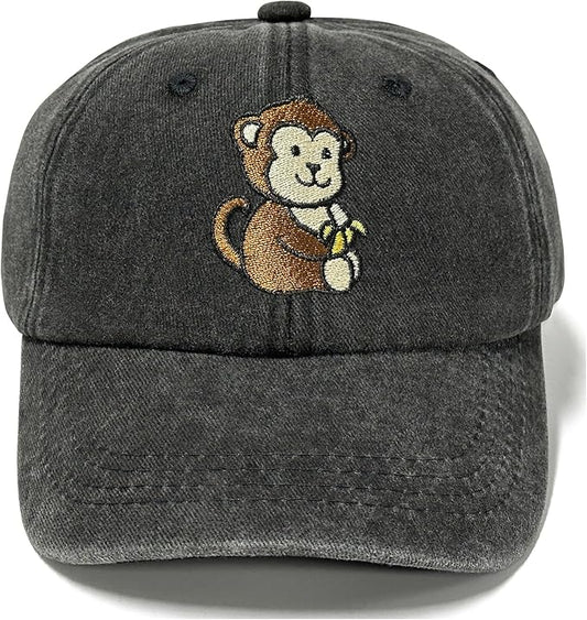 Adjustable Embroidered Animal Baseball Hat for Toddler Kid