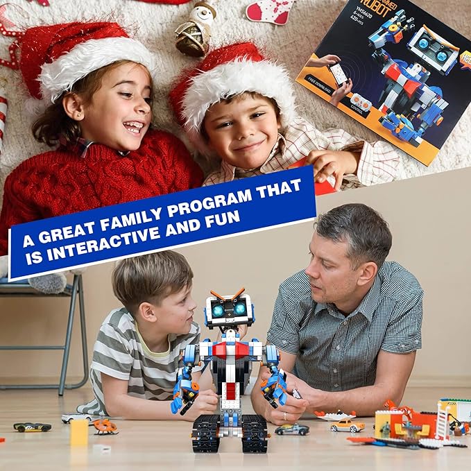 PIKARO Robot Robotics for Kids Ages 8-12 Boys Girls with App & Remote Control, stem Toys for Boys Age 8-13, Build Your Own Robot STEM Building Sets Toys, Birthday (623 PCS)