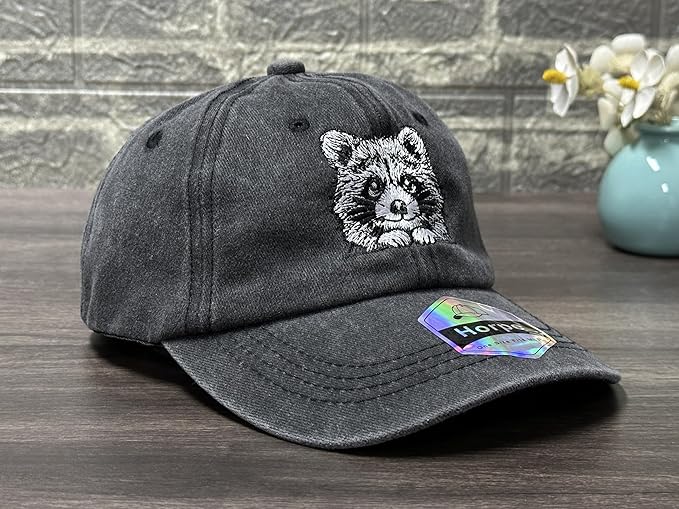 Adjustable Embroidered Animal Baseball Hat for Toddler Kid