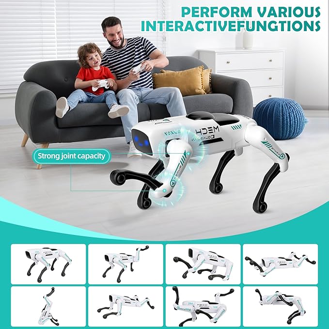 Smart Robot Dog for Kids, STEM Learning Robotic Pet with Remote & APP Control, 30+ Actions, Programmable Toy, Gift for Boys Girls Age 6-12 (Compatible with iOS/Android)