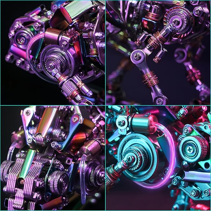 3D Metal Puzzle for Adults,Chameleon Puzzle Building Set，3D Metal Model Kit, Brain Teaser Puzzles DIY Assembling for Stress Relief - High end Men's Gift