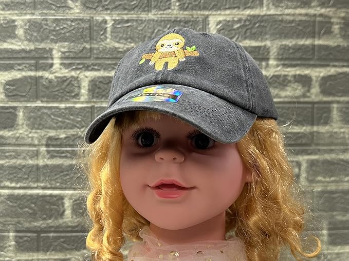 Adjustable Embroidered Animal Baseball Hat for Toddler Kid