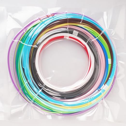 3D Pen PLA Filament Refills 1.75mm, 16 Colors, 10 Foot per Color, Total 160 Foot