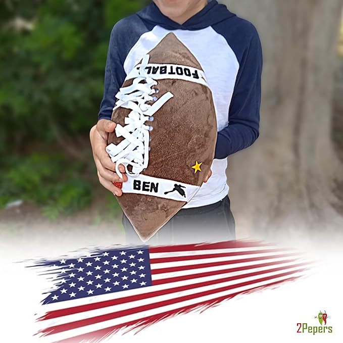 Make Your Own American Football Pillow, Football Gifts for Boys and Girls Ages 3 4 5 6 7 8 9 10 Years and Up, DIY Arts and Crafts Kit for Kids, Sports Present, Boys Toys