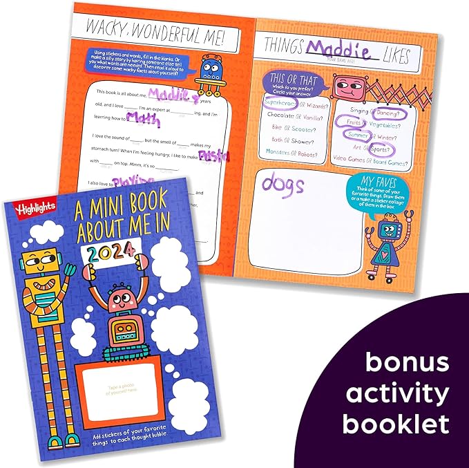 Highlights for Children Fun 2024 Puzzle Books for Kids Ages 6 and Up, 4-Book Set of Brain Teasers, Mazes, Word Puzzles and More Travel-Friendly Screen Free Brain-Boosting Activities