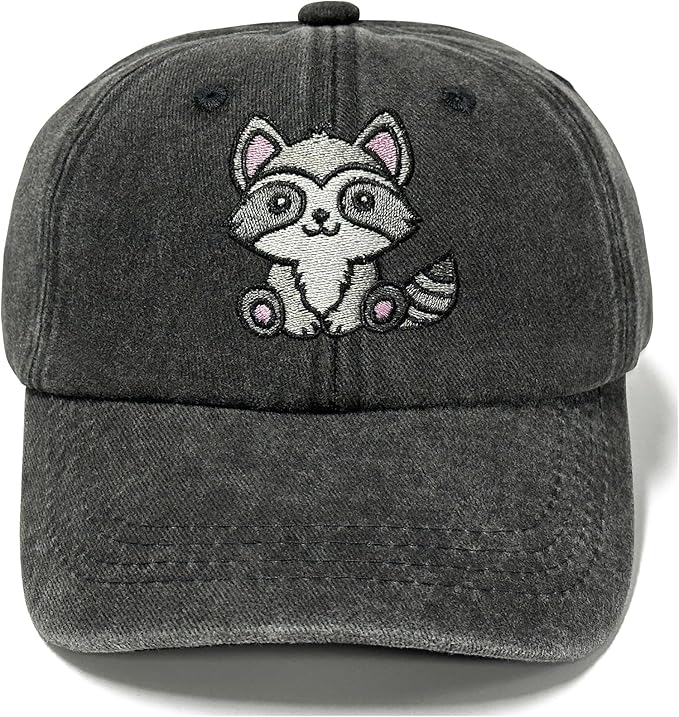 Adjustable Embroidered Animal Baseball Hat for Toddler Kid