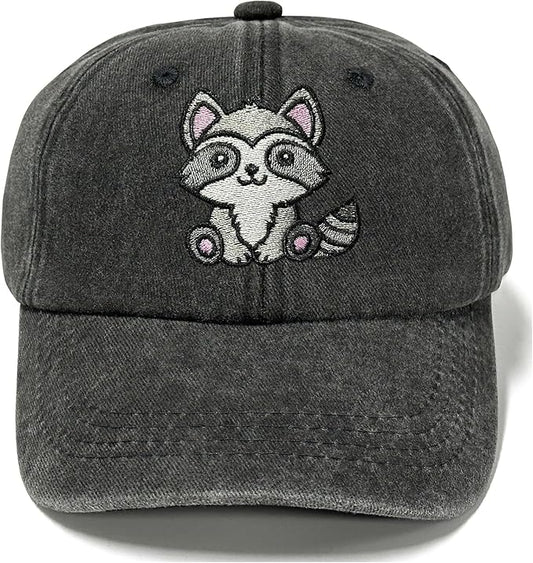 Adjustable Embroidered Animal Baseball Hat for Toddler Kid