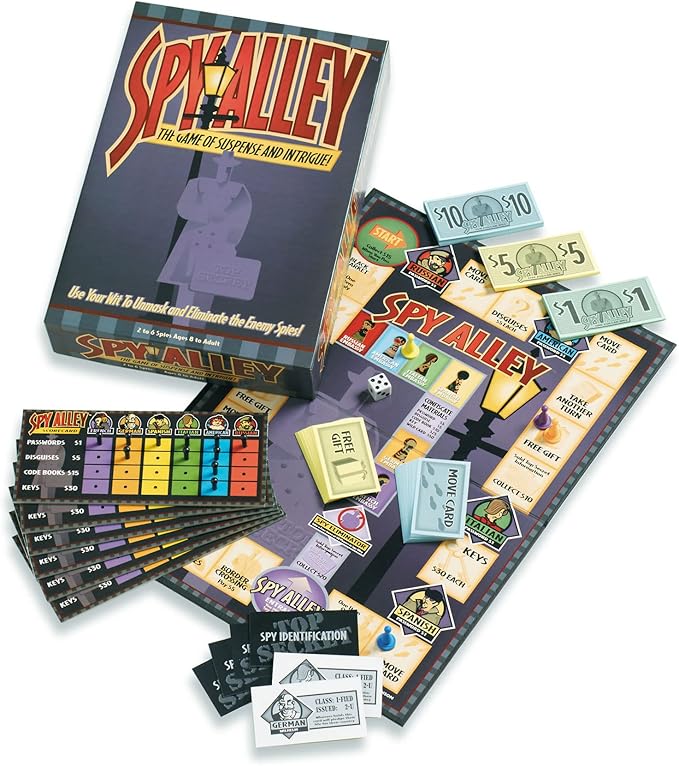 Spy Alley - Mensa Award-Winning Strategy Game - Social Deduction & Bluffing Board Game - Family Game Night Fun - Ages 8+ for 2-6 Players