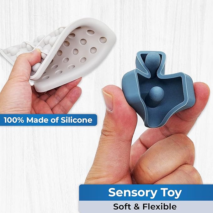Jispring - 100% Soft Silicone - Dementia Activities for Seniors, Tetris Tile Matching Puzzle with 20 Pattern Templates, Alzheimers & Elderly Sensory Fidget Toy, Cognitive Memory Support