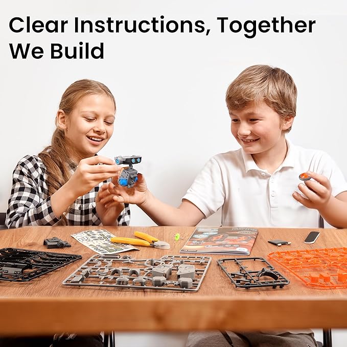 Sillbird Solar Robot Building Kit Christmas STEM Gift for Boys Aged 8-13, 15-in-1 DIY Science Educational Robotic Toy for Kids Teens Birthday, Powered by The Sun or Battery with 212 Pieces