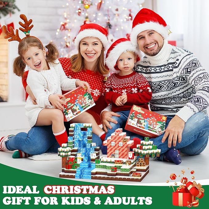 180PCS Magnetic Blocks - Christmas Magnetic Building Blocks Set for Kids – STEM Sensory Magnetic Cubes Tiles Building Toys for Boys Girls Toddlers Ages 3 4 5 6 7 8-12, Xmas Gifts & Stocking Stuffers