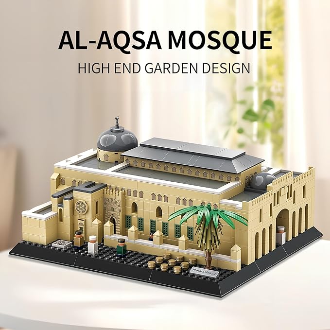 AL-AQSA Mosque Building Blocks Sets Architecture Model Toys Eid Gift for Muslim Adutls Teens 768 PCS