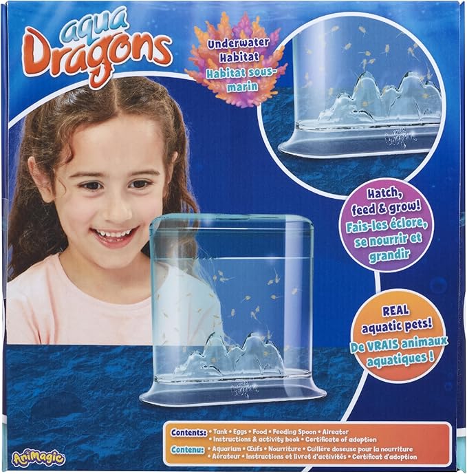 Animagic Aqua Dragons Hatch 'n' Grow Basic Tank | Build an Aquatic Ecosystem, Watch Prehistoric Pets Hatch & Grow Science Kit | Ages 6+